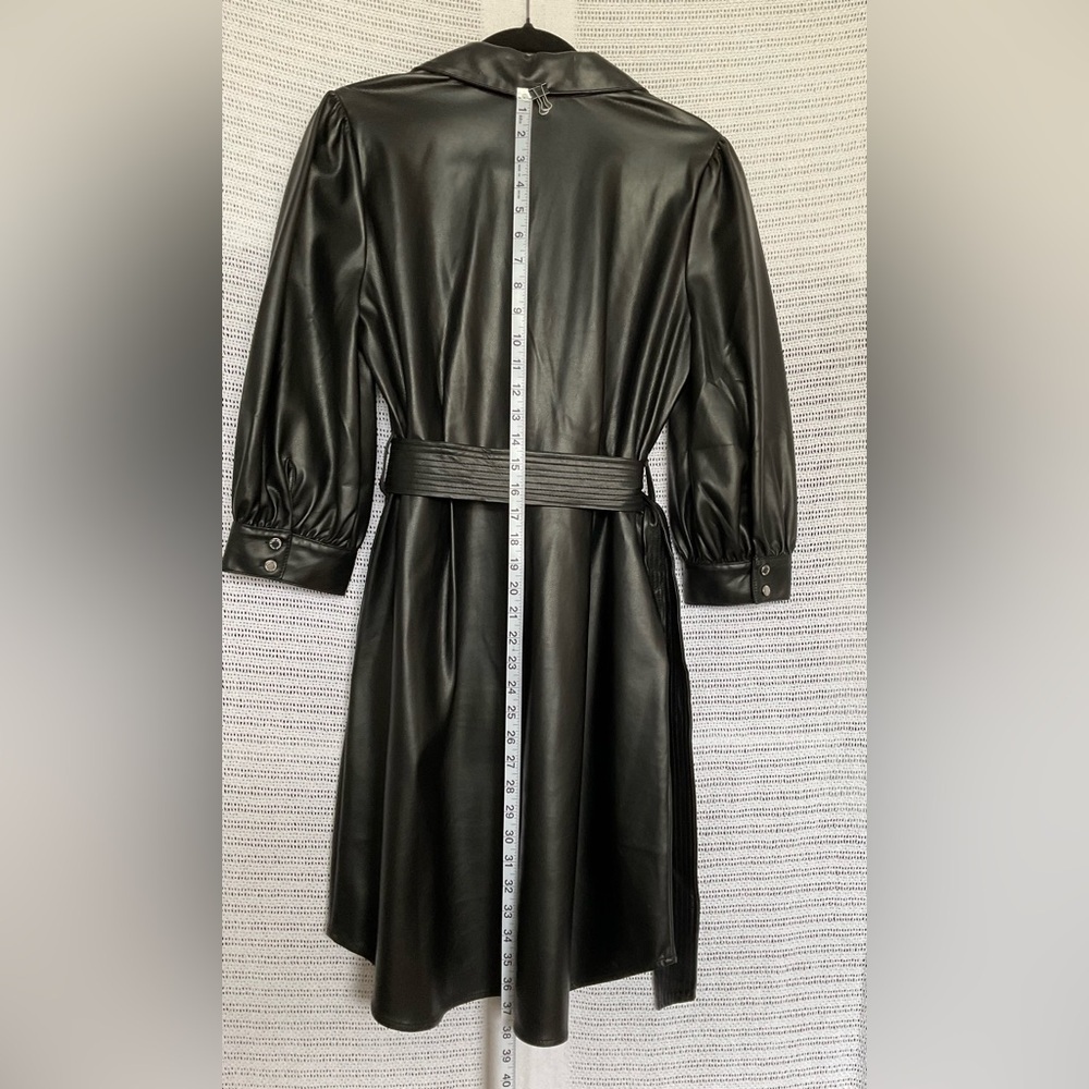 Karl Lagerfeld Black Bishop Sleeve Cocktail Dress - Picture 9 of 10